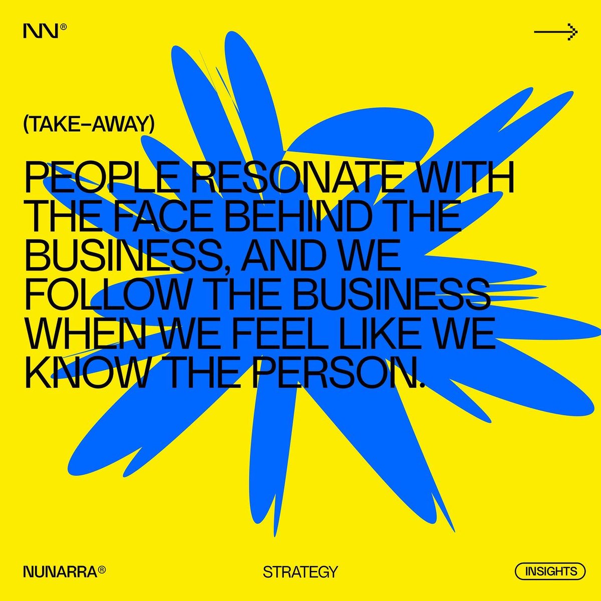 nunarrastudio's tweet photo. People resonate with the face behind the brand, and we follow the business when we feel like we know the person.
.
.
.
#nunarra #nunarrabranding #nunarrabrandingstudio #branding #brandingstudio #nunarrastudio #insight #brandingtips #brandstrategy #brandingstrategy #strategy https://t.co/2y7Md3bUxb