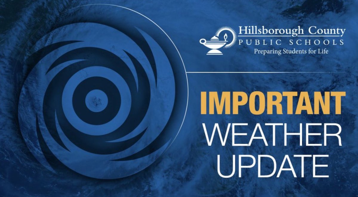 We have made the decision to close schools tomorrow, Thursday, November 10th due to impacts from TS Nicole. To preserve our Thanksgiving break, the make up day will be January 9th. Please remember Friday, November 11th there is already no school due to Veterans Day.