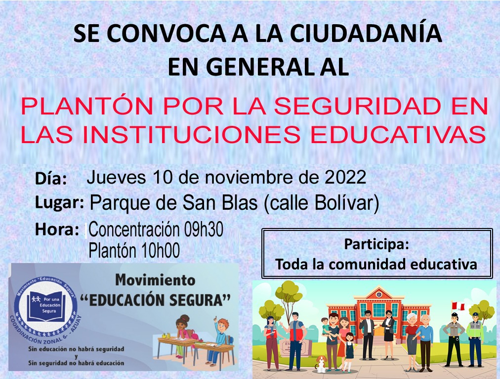 EducSeguraCue's tweet photo. @#Plantón_por_una_educación_segura https://t.co/TSVslISXh0