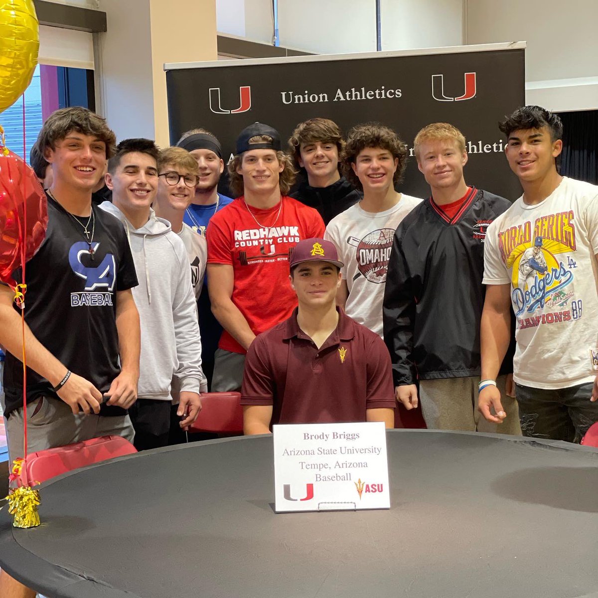 UnionHSTulsa's tweet image. @union_athletics hosted its first of 4 signing days to recognize our students who are making the commitment to continue #reppingtheu at the next level! 

Baseball 
⚾️ Brody Briggs  Arizona State University  Tempe, AZ
⚾️Tristan “T.J.” King  Carl Albert State College  Poteau, Ok