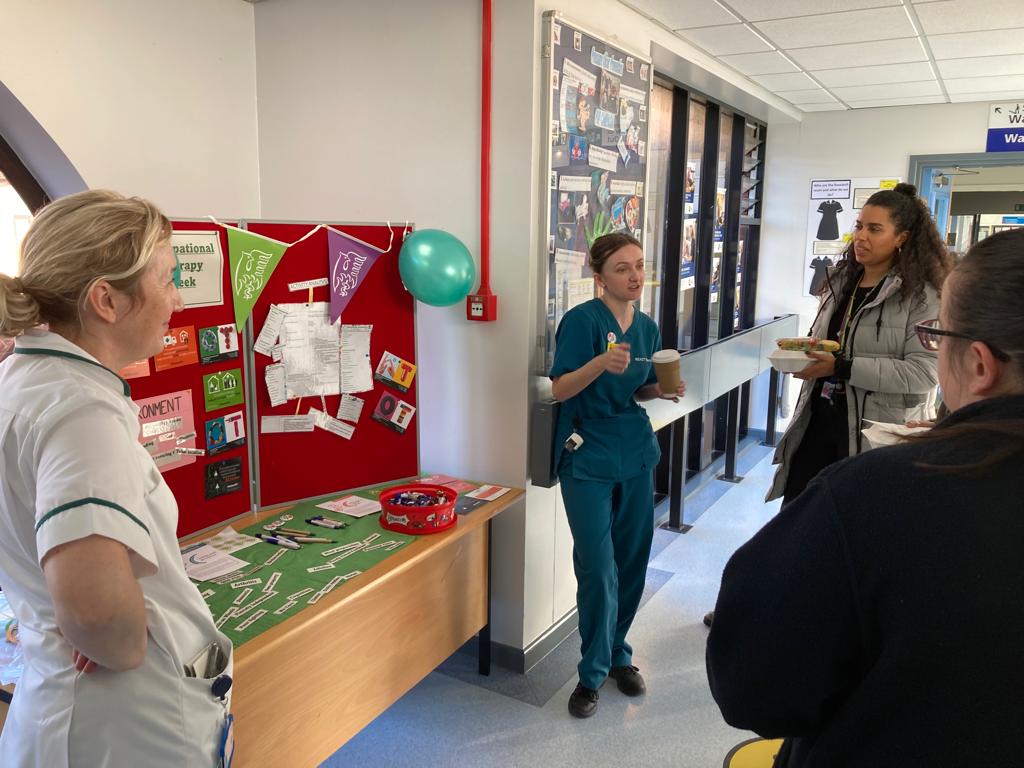 GEHNHSnews's tweet photo. How much do you know about Occupational Therapy? Our OT team has been out and about sharing information with staff and visitors during Occupational Therapy Week all this week to help you find out more. Find out more here https://t.co/IsqBHgdfbg #notjustcommodes https://t.co/HY1scTe3Ng