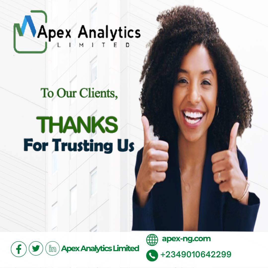 ApexAnalyticslt's tweet photo. To all our clients, we say 'many thanks for trusting us'

Let's do it again this week! https://t.co/z20vO2gvhe