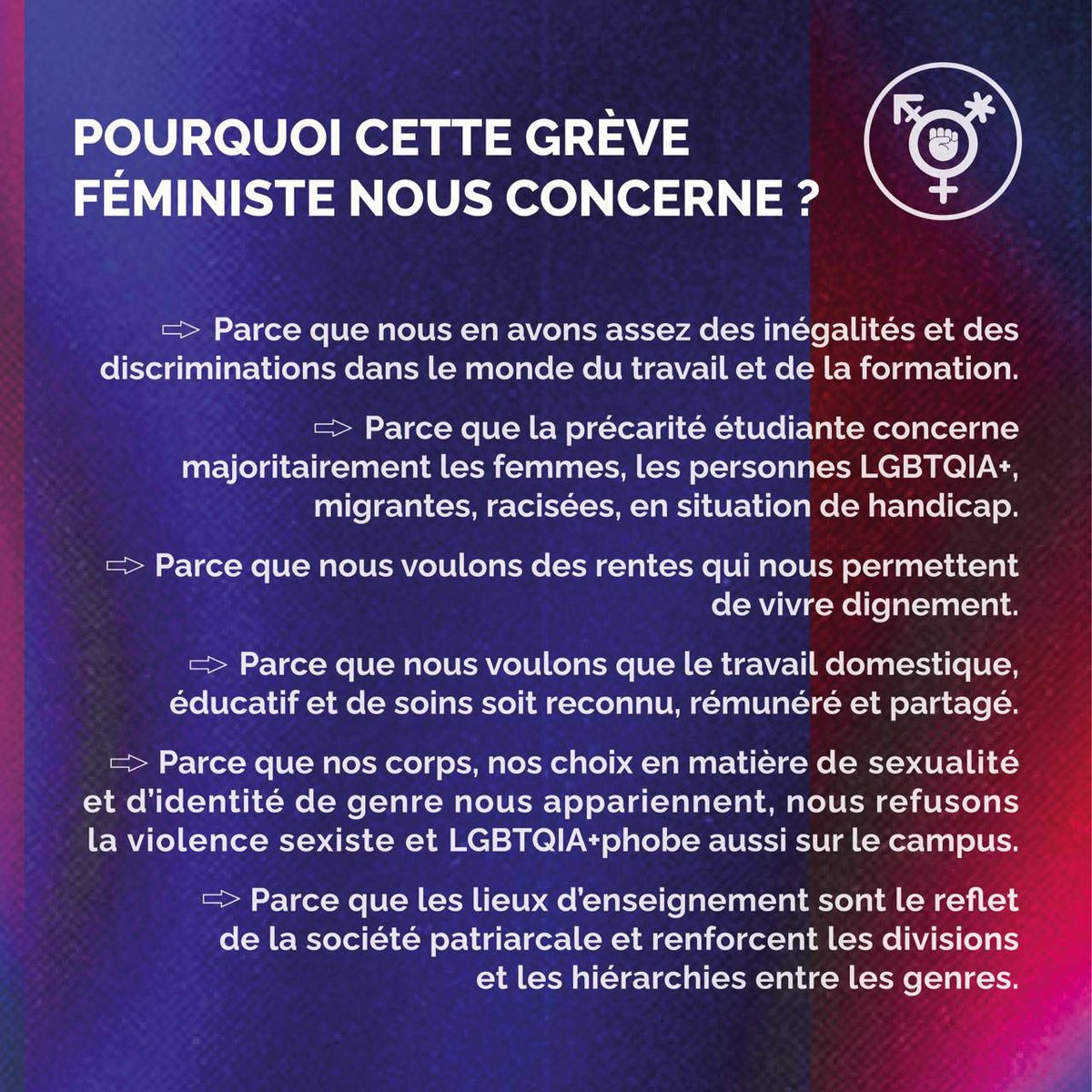 SUD_EP's tweet photo. ✊🟣Sud-EP exige aux côtés du collectif Grève féministe-UNIL, le droit de grève le 14 juin et, par conséquent, la non-tenue des examens ce jour là!

La révolution sera féministe ou ne sera pas! https://t.co/P8xk9depRV