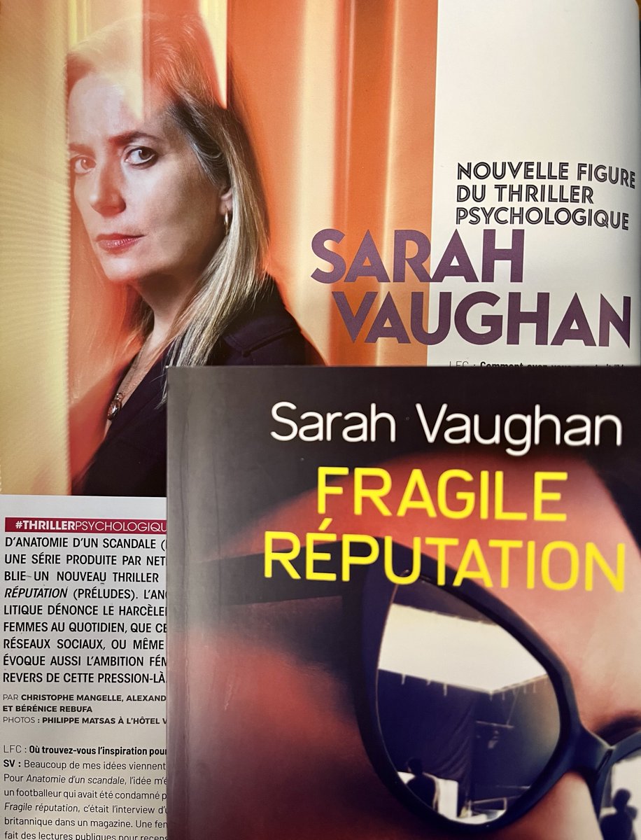 PreludesEdition's tweet image. Un grand merci @LaFringaleClle pour cette belle interview de @SVaughanAuthor à l'occasion de la sortie de "Fragile réputation." Thanks a lot to #LaFringaleculturelle for this great interview of #SarahVaughan for the release of Reputation in France ! #preludes #reputation