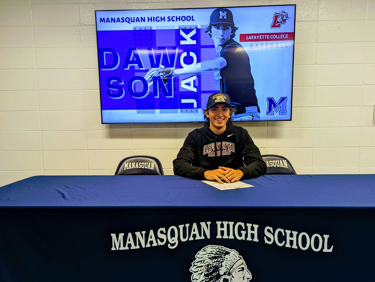 Congratulations, Jack Dawson! Jack signed his NLI to continue his baseball career at Lafayette College next year.