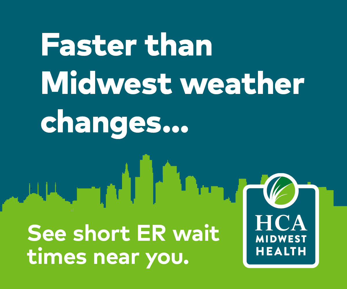 Things move fast in KC. And our ER wait times are no exception. Our 11 ERs provide 24/7 emergency care to patients of all ages with locations throughout Kansas City and its surrounding communities. Find an ER near you at KCfaster.com.