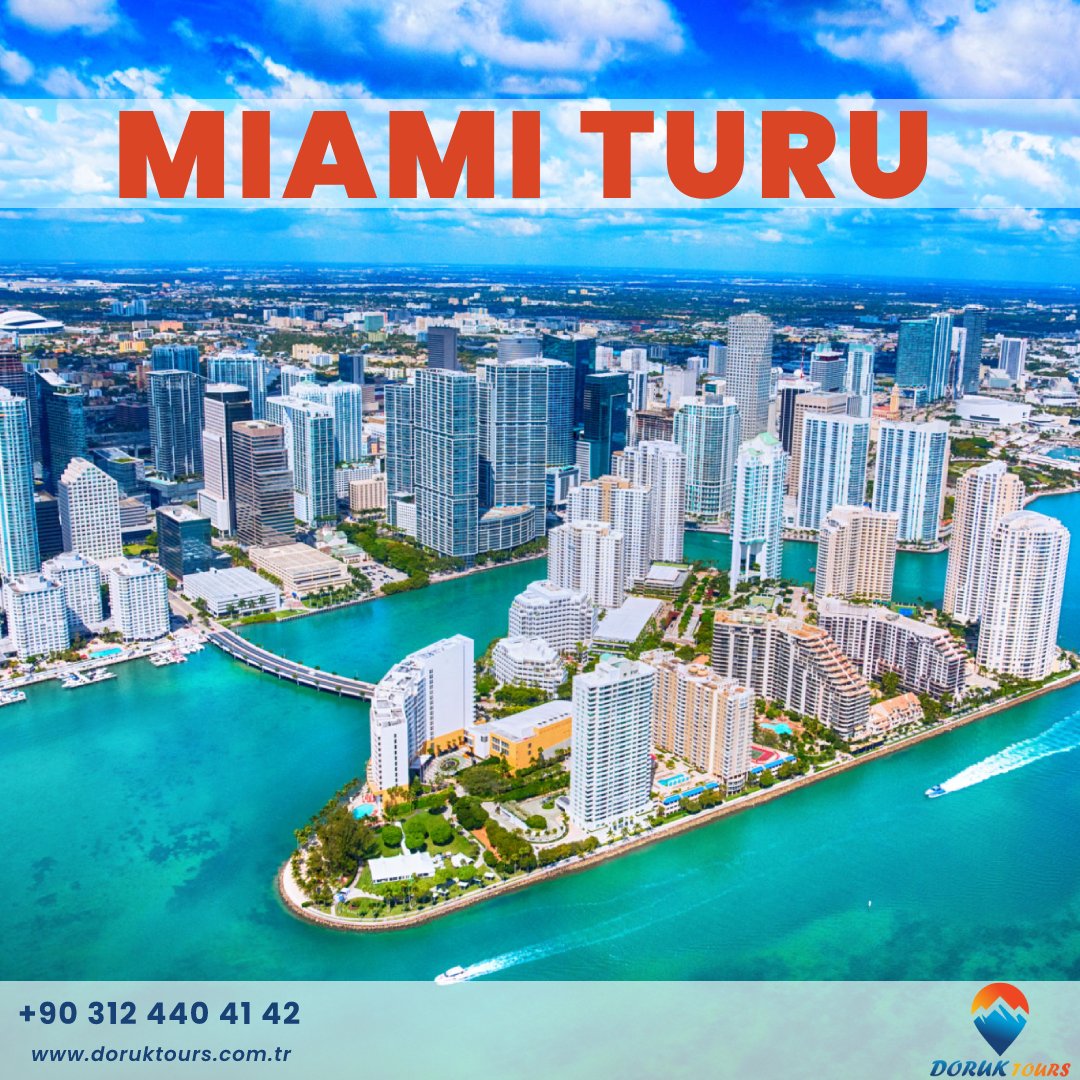 Miami hayatınıza renk katacak! Doruk Tours farkıyla keşfetmek için iletişime geçebilirsiniz.

#miami #florida #miamibeach #newyork #losangeles #usa #atlanta #love #fashion #california #southbeach #music #venezuela #southflorida #orlando #nyc #fortlauderdale #broward #colombia