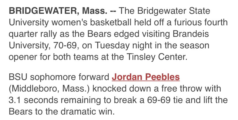 CoachJeffPowers's tweet photo. Shout out to #24! Big win for @BsuWbb last night after knocking down a clutch free throw to take the lead late in the game! So happy to see you back on the court doing your thing, very proud and happy for you @JordanPeebles24 keep it rolling! #RollTribe🙌🏻🏀 https://t.co/ezlsA5pU3U