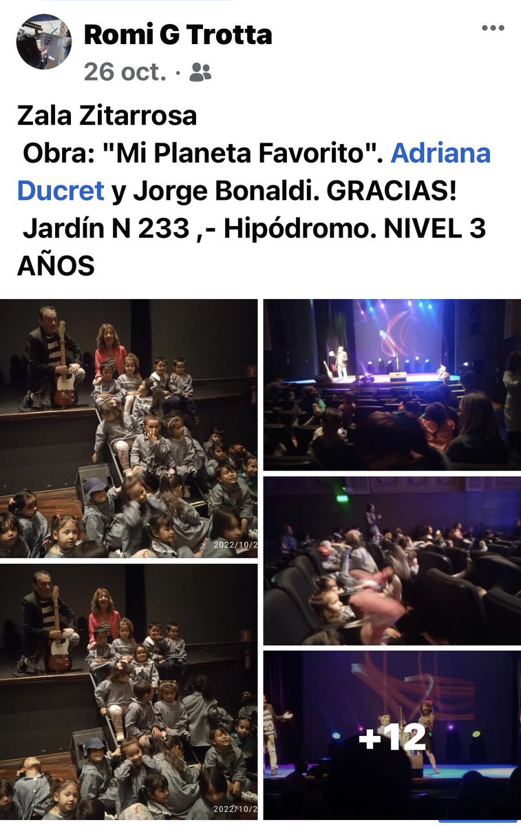 Agradecemos profundamente los registros que nos están llegando de nuestros espectáculos 2022. Ya por terminar la temporada y planificando el 2023 🍀