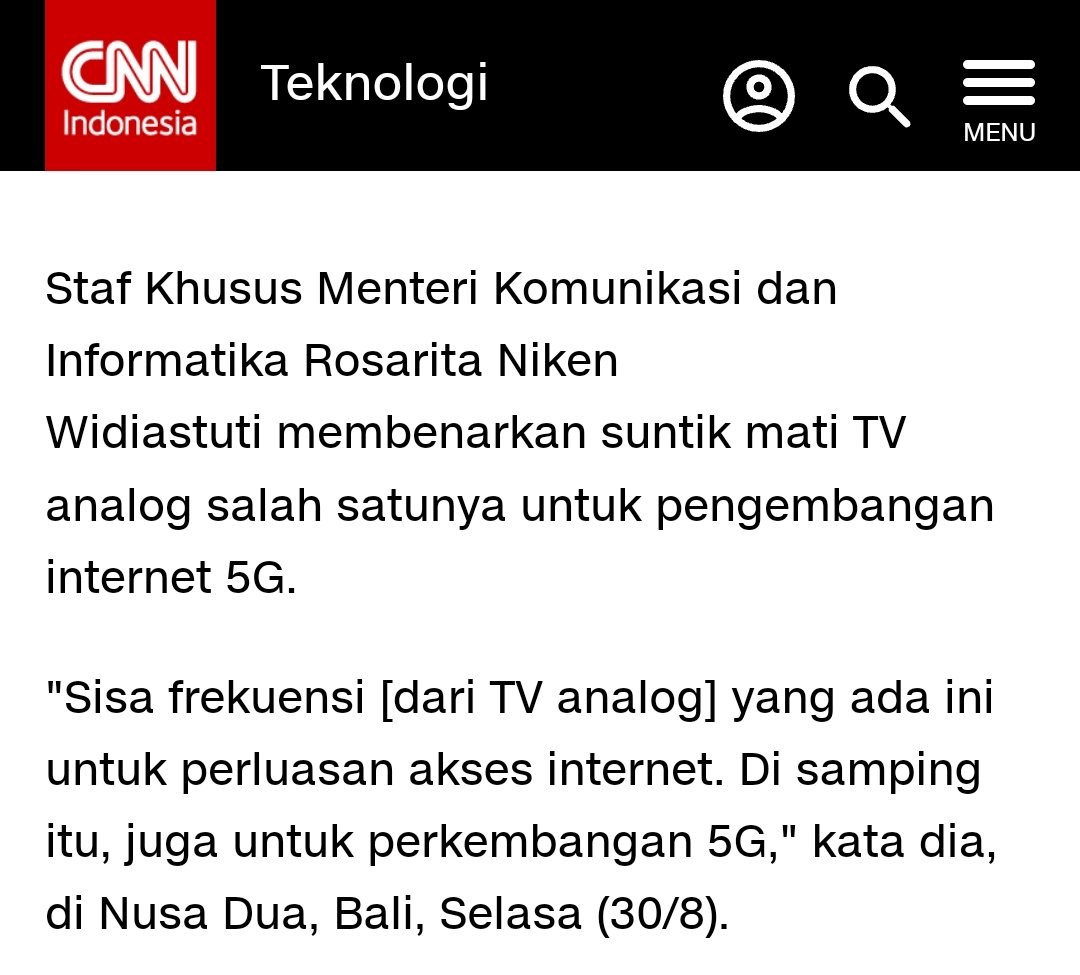DokterTifa's tweet photo. Kan Dokter Tifa sdh bilang?
Kenapa TV Analog dimatikan?
Jawabannya: 5G.

Stlh ngeles kemana2 akhirnya jawaban Kominfo keluar juga: 5G. https://t.co/YTEkrQAC6W