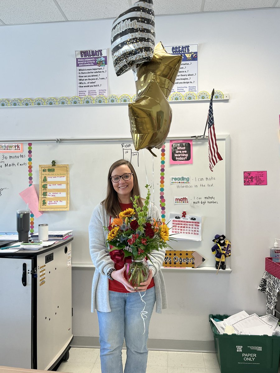 Congratulations to our Teacher of the Year, Chelsea Queen!