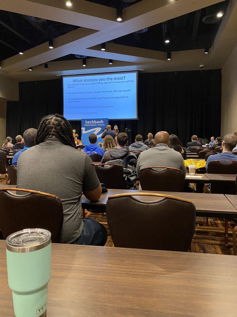 Stress relief time at #techbash