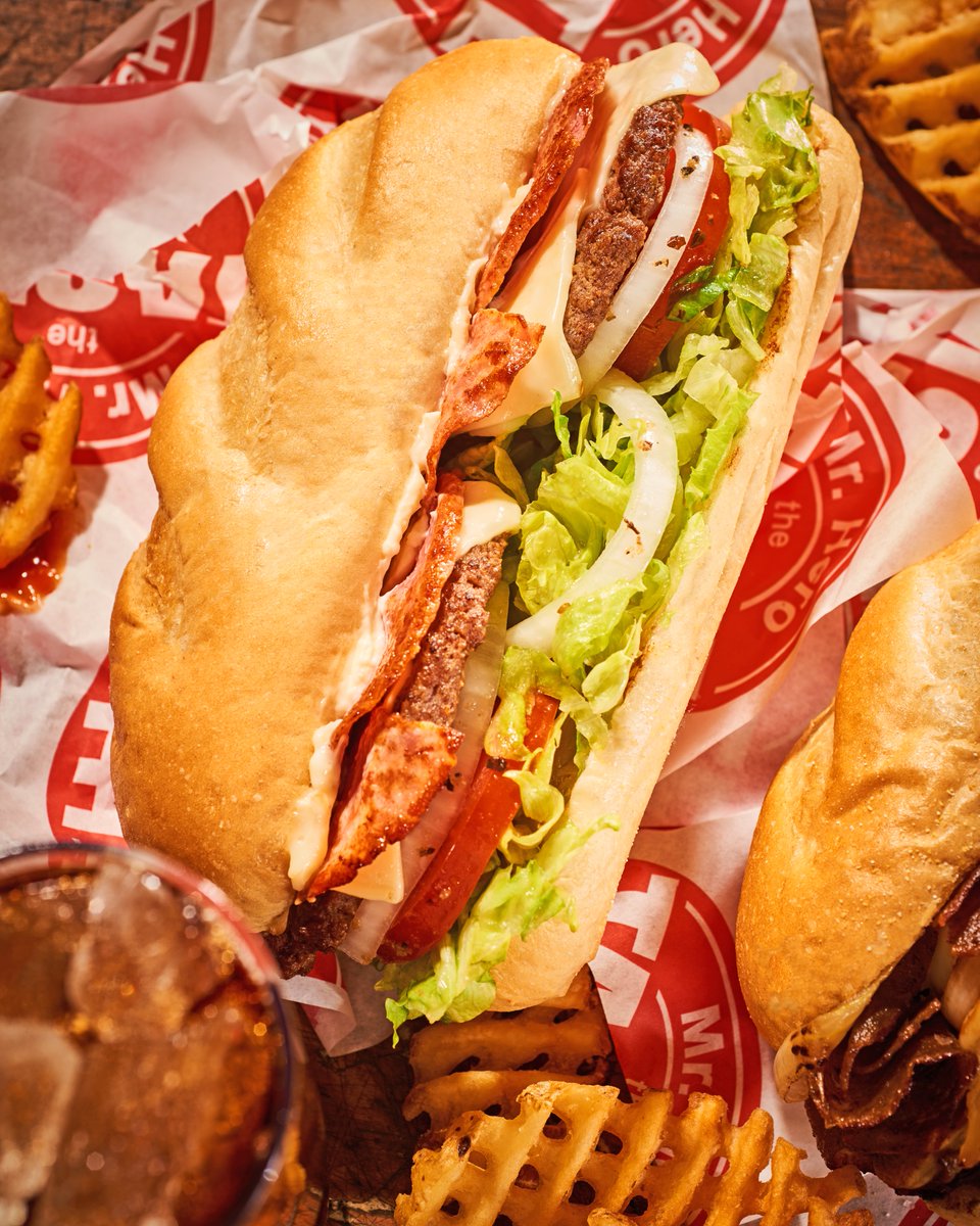 mrhero's tweet photo. It's a Romanburger® kind of day today!
Order online at https://t.co/j573VeTOps and we'll have one ready for you. Better yet, order through the Mr. Hero app and use a coupon offer while earning points. #romanburger #tasteyoucrave https://t.co/gNXISY8fSz