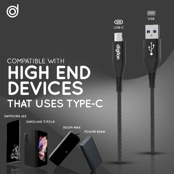 digifon_ng's tweet image. Designed for your TypeC interface High End devices.

Fast Charge | Fast Data Transfer | Bend Test 15,000+ | 2M Long Braided Exterior 

Available on KONGA &amp;amp; JUMIA

#digifon #USBtoTypeC #fastchargingcable #buynow