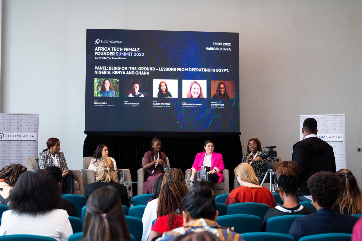 TLCOMCapital's tweet photo. A panel session at #TLcomFemaleFounder22 brought together founders from Nigeria, Egypt, Kenya, and Ghana to discuss and share insights about operating in their various countries.

Moderated by one of our partners @ElohoGM. The speakers shared quality insights

1/2 https://t.co/lAuguLT2JO