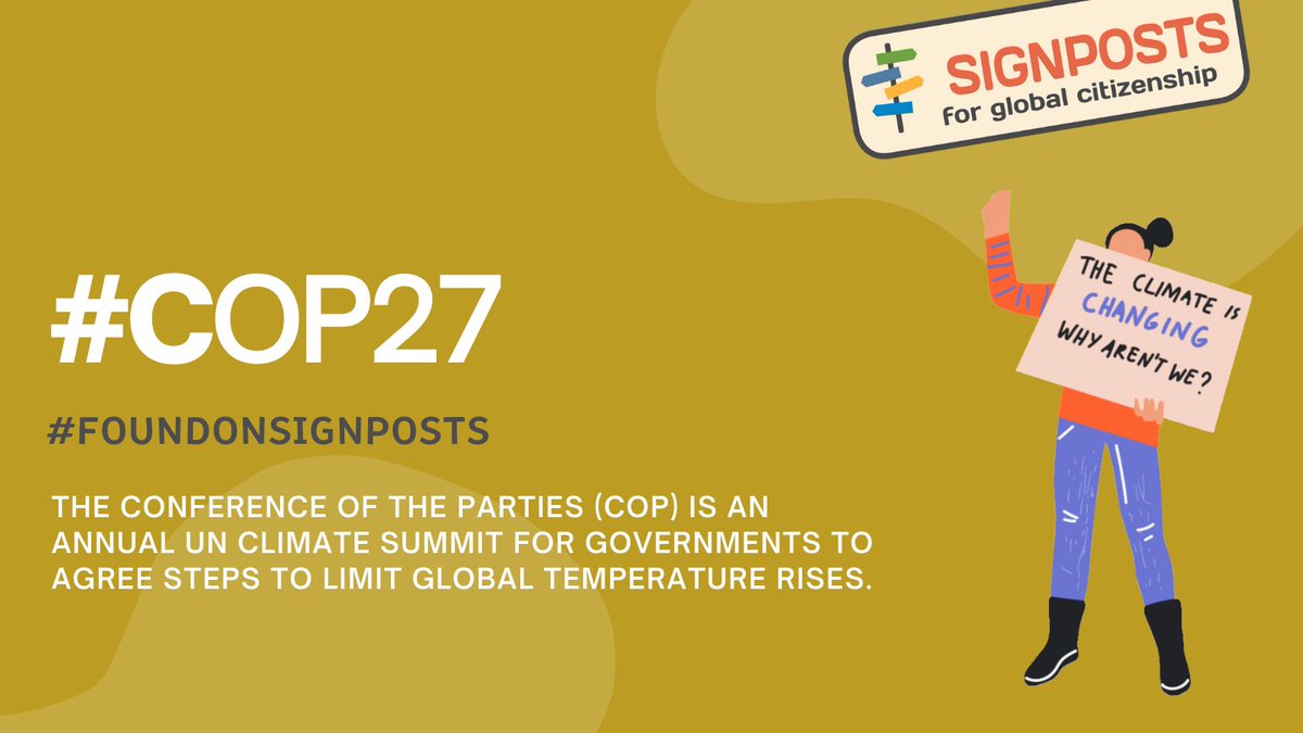 Signposts4GC's tweet image. #COP27 is underway. Find a range of downloadable resources to support climate learning and action on our website➡️bit.ly/3zYEseQ

#thisislfs #climatelearning #climateaction