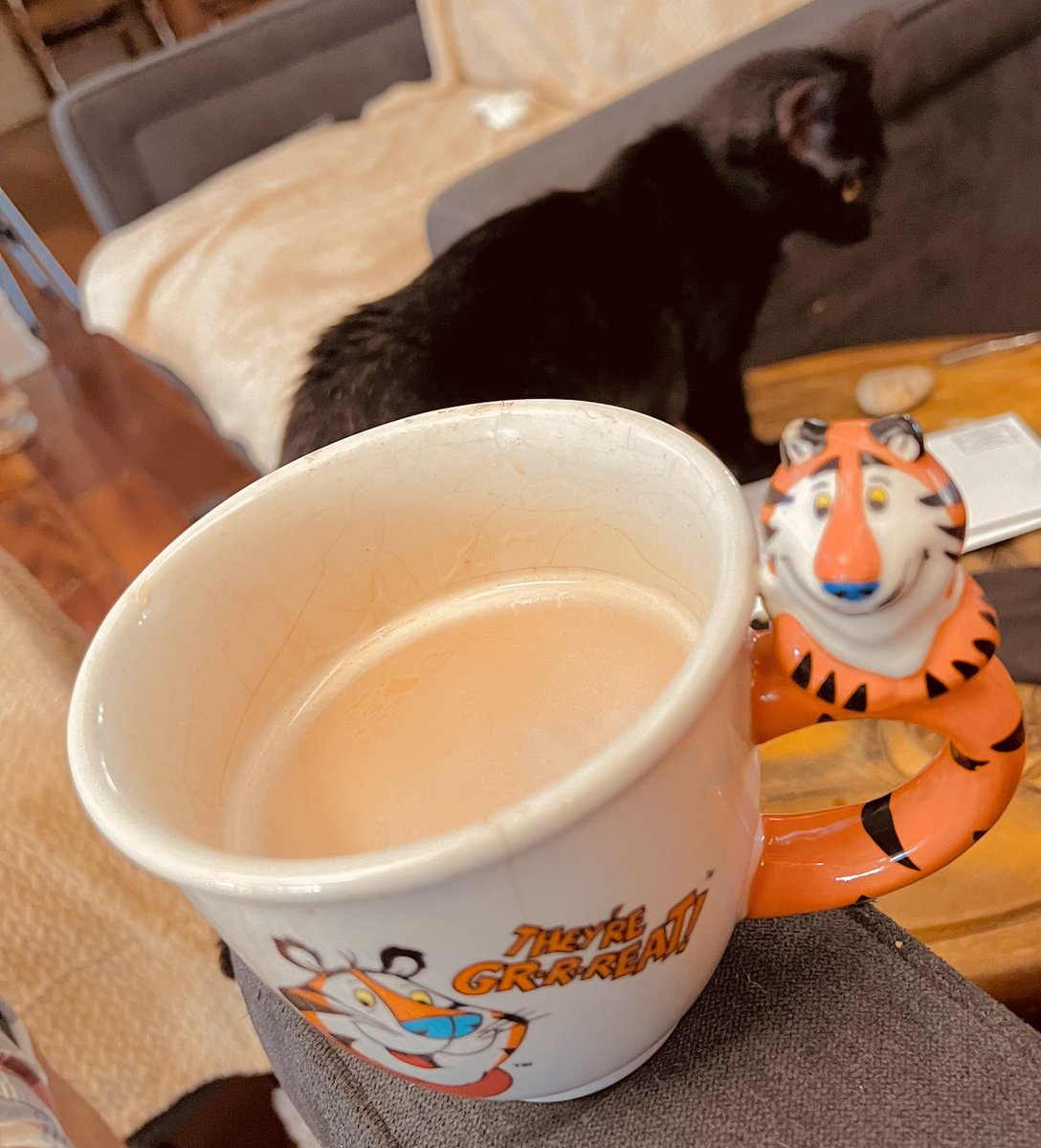 RT @Whom_Thor: Coffee with Tony the Tiger and Pumpkin the Kittah. https://t.co/mxlMjj6W2A
