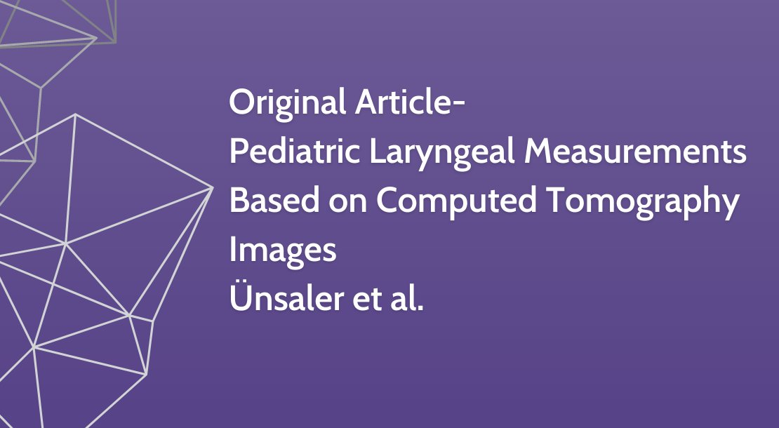This study aimed to establish average laryngeal measurements in the Turkish pediatric population and measure the narrowest portion of the pediatric airway. #Pediatricairway #cricoid #ENTU

📍Full-text content is available at entupdates.com/en/pediatric-l…