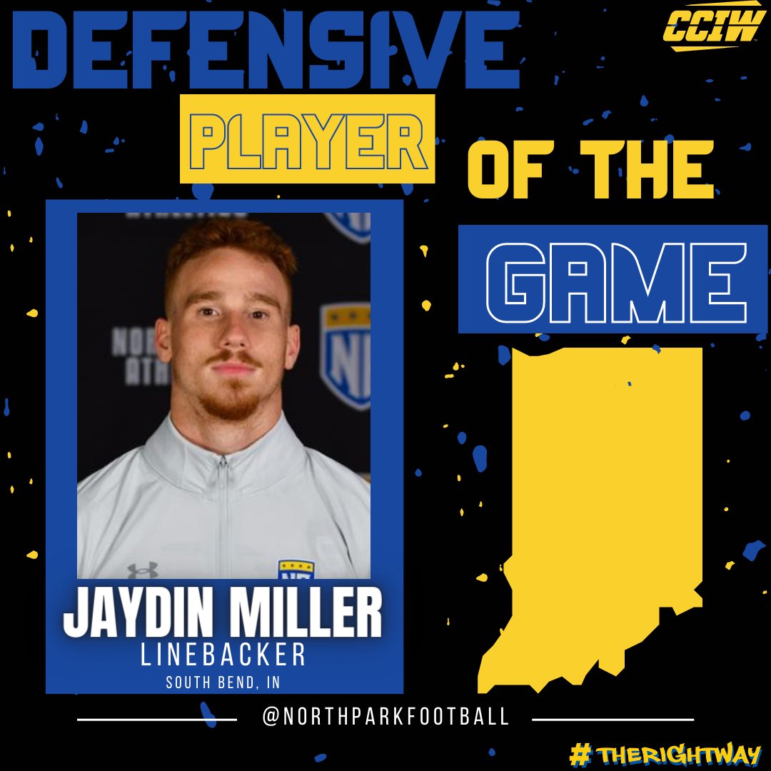 NPUFootball's tweet photo. Congratulations to our Players of the game in our win vs. Elmhurst. #therightway #proveit @CoachRook 
@CadeMckinstry @MarcelLove10 @jaydinmichael @MichaelMessers https://t.co/DX0wNNiSeW