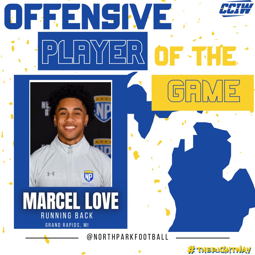 NPUFootball's tweet photo. Congratulations to our Players of the game in our win vs. Elmhurst. #therightway #proveit @CoachRook 
@CadeMckinstry @MarcelLove10 @jaydinmichael @MichaelMessers https://t.co/DX0wNNiSeW