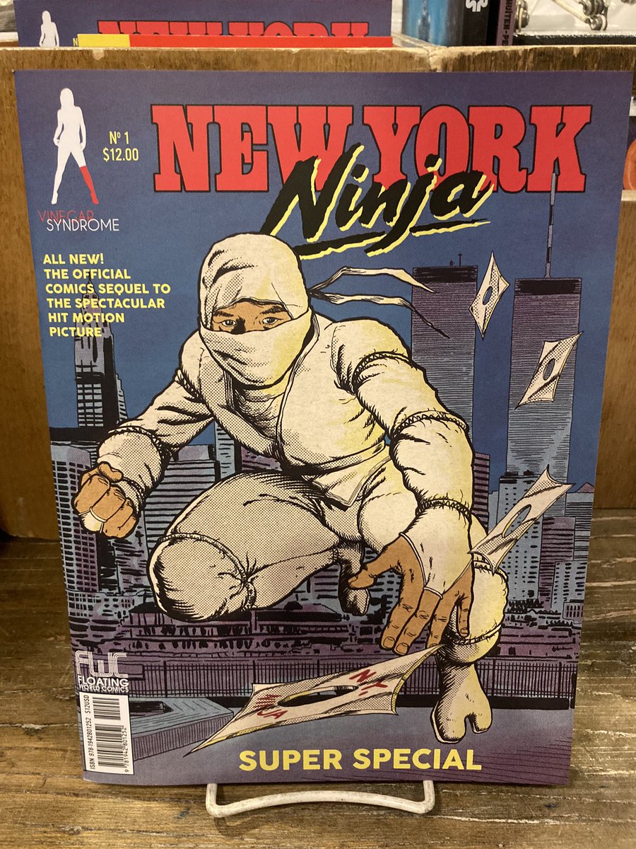 strangeadventrz's tweet photo. Originally (mostly) filmed in 1984, finally completed & released by #vinegarsyndrome in 2021, and now sequelized by #charlesforsman & #floatingworldcomics! #newyorkninja #ncbd #newcomicbookday #readmorecomics ๐ฅท https://t.co/7hvWSbYc0k