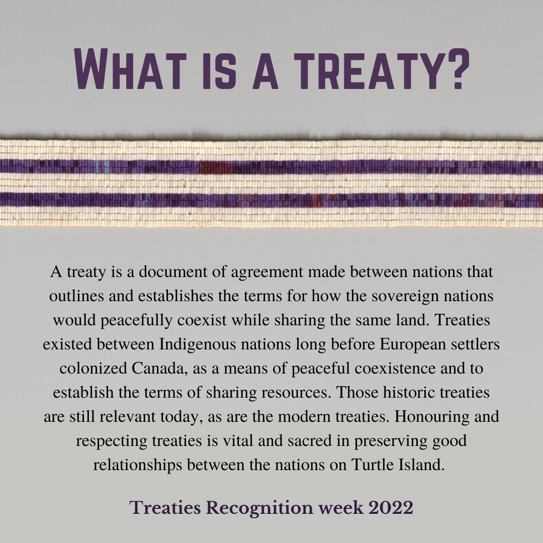 What is a treaty? 

#TreatiesRecognitionWeek #TreatiesRecognition #Treaties #Indigenous