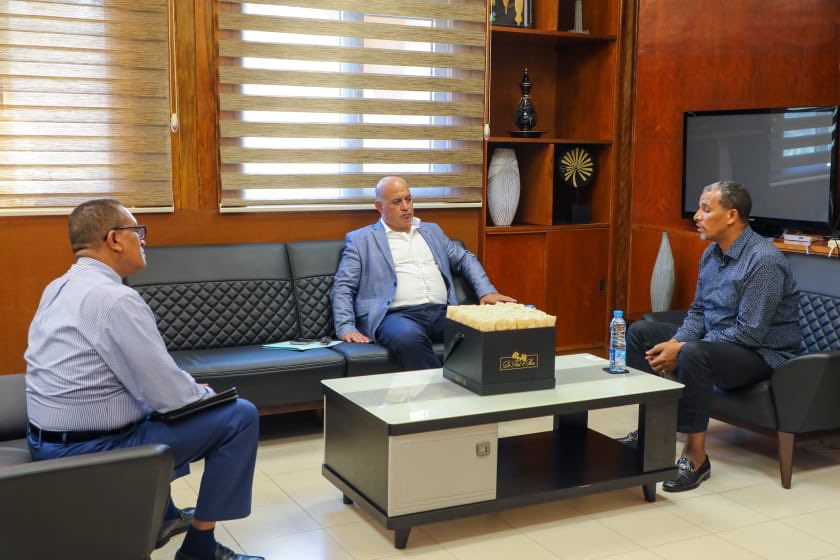 BerhanuTsegaye's tweet photo. Delighted to welcome, Dr. Rowaid A., the newly appointed #Palestine Ambassador to #Djibouti, to my office. The Ambassador extended a heartwarming congratulation to the people and Gov't of #Ethiopia on the signing of #CoHA. We agreed to work together on issues of mutual concern. https://t.co/boKRw3MY19