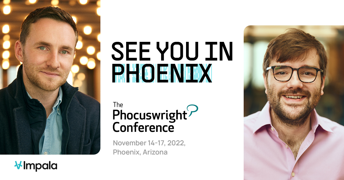 getimpala's tweet image. Impala co-founders @BenWEStephenson and Charlie Cowley will be in Phoenix next week for the @Phocuswright Conference. If you spot them, say hello and they&apos;ll tell you all about how #opendistribution is reshaping the future of travel.