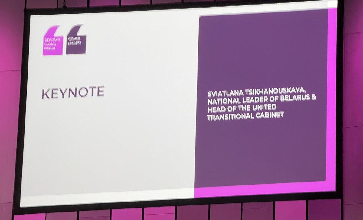 Powerful testimony by women from unstable or war-torn countries - #Ukraine, #Afghanistan, #Belarus & #SthSudan at #ReykjavikGlobalForum which brings together 100s of #WomenLeaders from across world. This shows major role a small country can play in world! #Scotland #powertogether