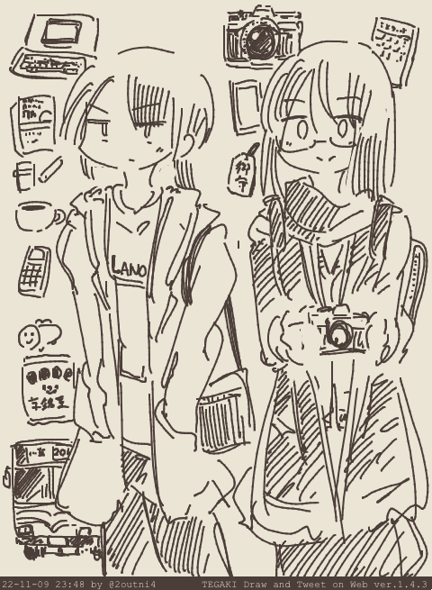 キャラデザ案 #tegaki_dt 