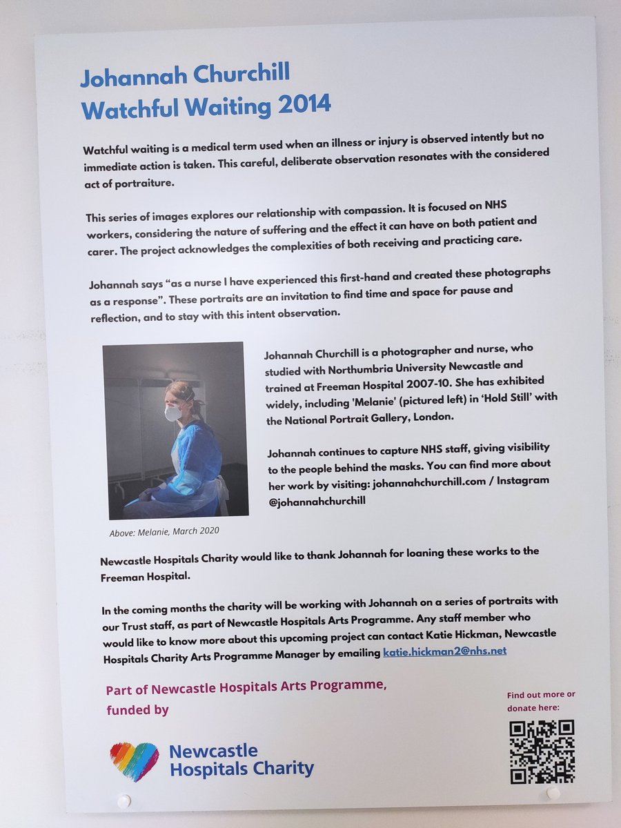 Finn's journey from North West to North East ends at the Freeman hospital in Newcastle. With a moment to reflect on Johannah Churchill's photographic portrait series #WatchfulWaiting 
#Freemanhospital @newcastlehospitals @johannahChurchi <a href="/sunderlanduni/">University of Sunderland</a>  @wes1919 <a href="/Lottie_dolls/">Lottie</a>