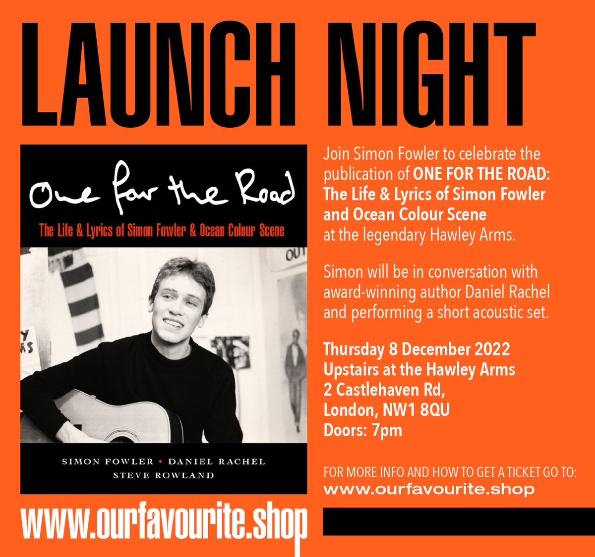OCSmusic's tweet image. WIN A FREE TICKET TO THE LAUNCH NIGHT OF ONE FOR THE ROAD: 

For a chance to win simply:

1.      RT this post 

2.      Tag a friend

Competition closes: 16.11.22 at 6pm. Winners selected at random.

Follow @OneForTheRoad_ for more.