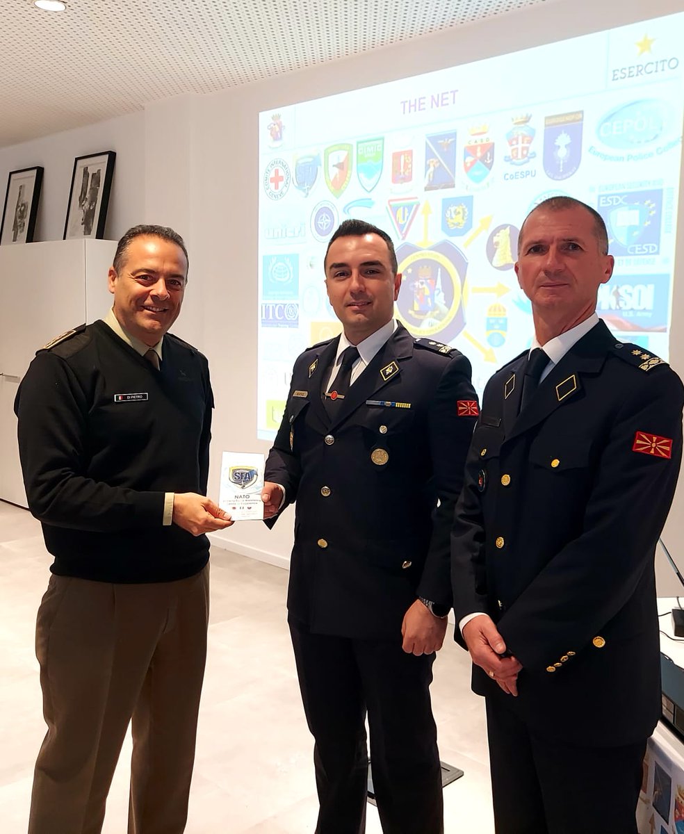 NATOSFACOE's tweet photo. During the 18th course "Stabilization and Reconstruction Management Senior", Director #NSFACOE had the privilege to meet the North Macedonia participants and to emphasize the role of #SFA in supporting Stabilization and Reconstruction efforts in #NATO operations
#WeAreNATO #PCOSC https://t.co/SYbVyCnyxl
