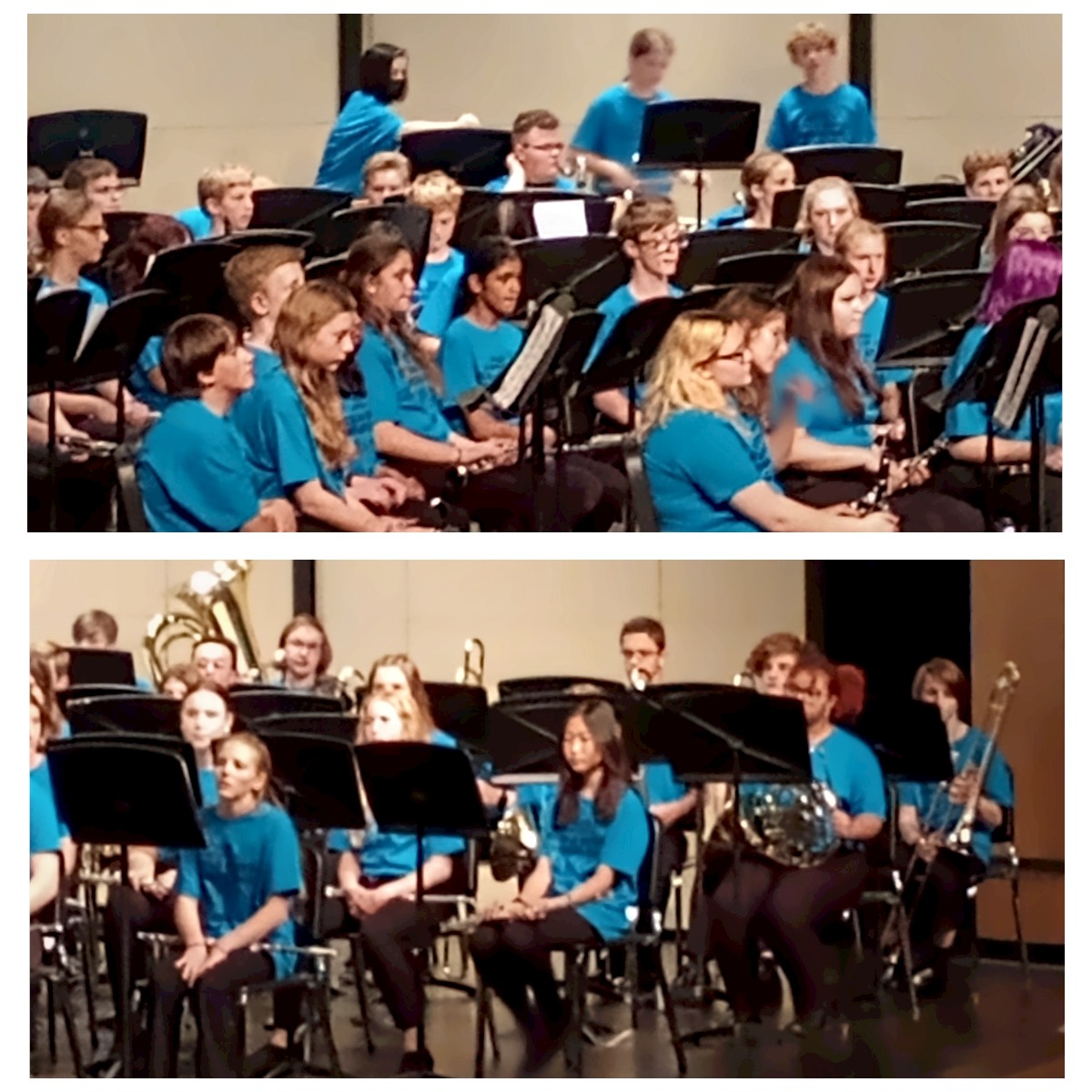 GoWestMS's tweet photo. 17 Members of our WMS 7th & 8th grade bands performed in the #MSBOA District XI Honors Band at @PlainwellHS. Students rehearsed all day & performed a special concert on Tuesday night. Congrats to all of our band pioneers on a great job! #Band #AllIn #TheWestWay @portageschools https://t.co/Vx7ayalLuI