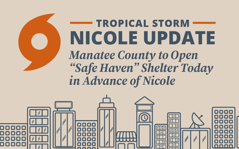ManateeGov's tweet photo. Manatee County is opening a pet-friendly “Safe Haven” shelter at Freedom Elementary at 10 a.m. for those residents who wish to evacuate voluntarily should they feel their homes could be compromised due to damage from Hurricane Ian: https://t.co/3jc19m8yDM https://t.co/FZhHOkWNQI