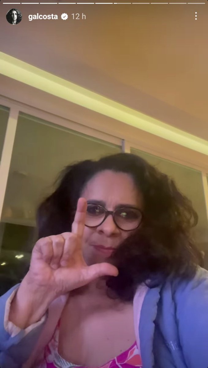 terciobrilhante's tweet photo. Último registro da Gal Costa, publicado por ela mesma nos stories ontem. ❤️ https://t.co/9Km6GhL0qQ