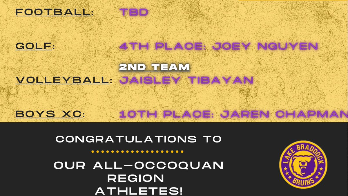 🍁🍂 Fall Sports Season Wrap-up 🍁🍂
#BruinNation #LGB #BuiltByBraddock