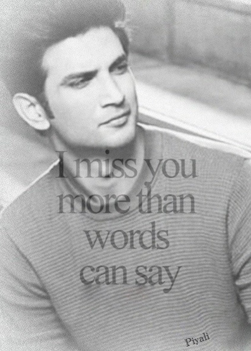PIYALIBH's tweet photo. I miss you more than words can say!❤️💔 @itsSSR 

Longing For Sushant ❤️💔 https://t.co/2qw3uQWp3r