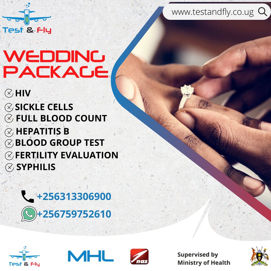 testandfly's tweet image. Are you a couple planning to take your relationship to the next level, here are some tests you should do. 

#healthyliving #Health #Testandfly #Marriage #Relationships #Relationshipgoals