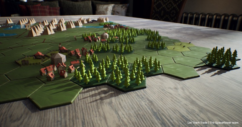 UnrealEngine's tweet photo. 'Let Them Trade' is an upcoming, relaxing economic simulator inspired by real-life board games. 

In our latest interview learn why the artists at @SpaceflowerDE fell in love with Lumen and Nanite instantly, and what makes #UE5 a perfect fit for the strategy genre:
