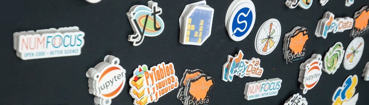 We're busy bees 🐝 readying our Year-End Fundraiser kicking off in a few weeks!

Meanwhile, show your projects 💓 perusing 👀 our NumFOCUS shop: bit.ly/3DOa7kx or making a one-time donation: numfocus.org/donate! Get stickers, hoodies for the cooler weather &amp; more!