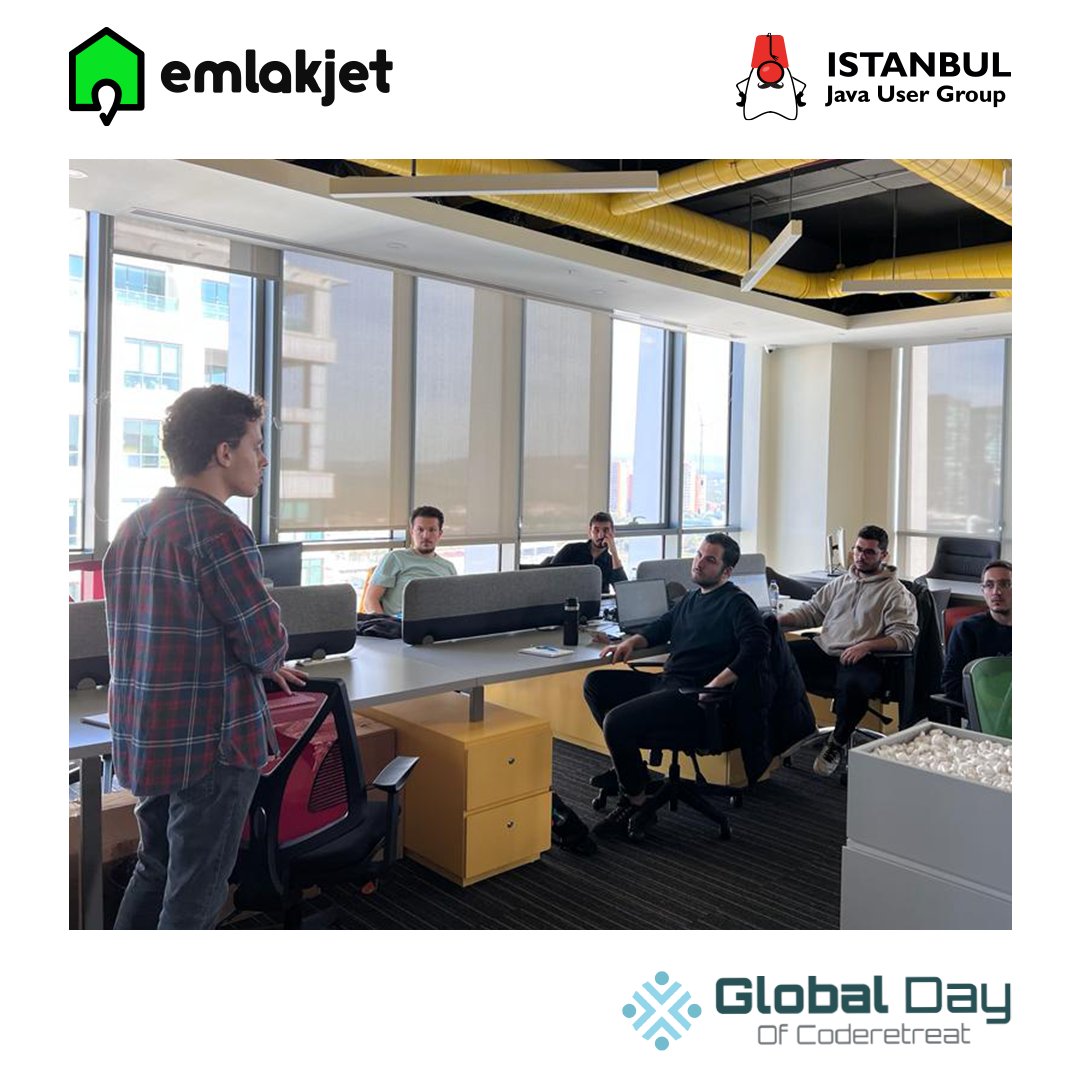 emlakjet's tweet image. 5 Kasım Cumartesi günü, @jug_istanbul &apos;un organizasyonu ile gerçekleşen Global Of Day Coderetreat 2022&apos;nin Türkiye ayağına Emlakjet olarak ev sahipliği yaptık. Bu keyifli etkinlikte kendini geliştirmek isteyen yazılımcılarla bir araya geldik.

#Emlakjet #Coderetreat