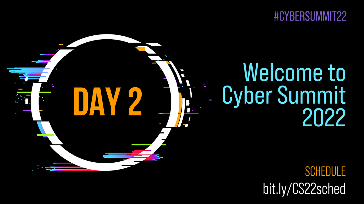 cybera's tweet photo. Welcome to day 2 of #cybersummit22! https://t.co/nOrZXiWKiz