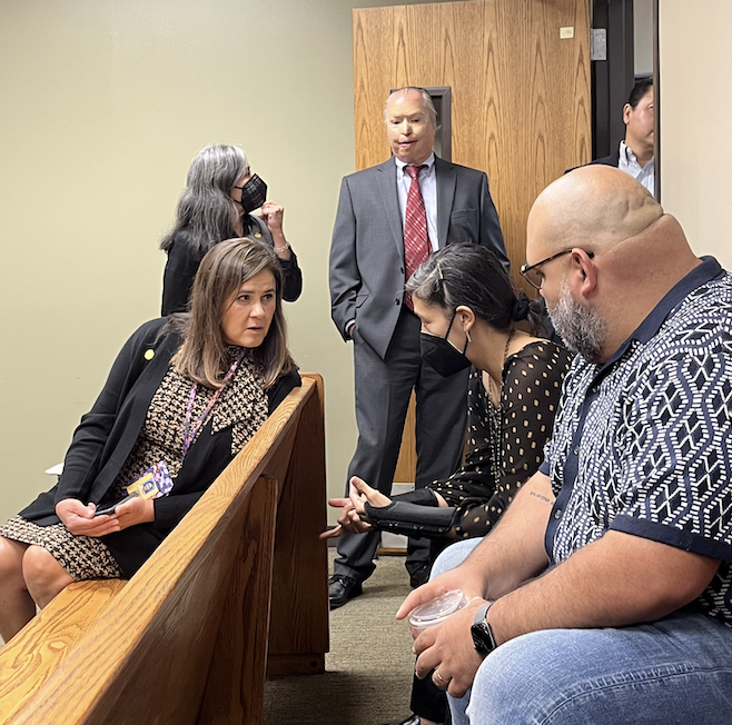 COSA_D7's tweet photo. As we celebrate #MunicipalCourtWeek, Presiding Judge Carla Obledo invited the D7 team to tour the municipal court. We met the judges and magistrates who preside over trials and learned how they keep the courts efficient and accessible. Thank you for all you do for public safety! https://t.co/JmS0ybMPET