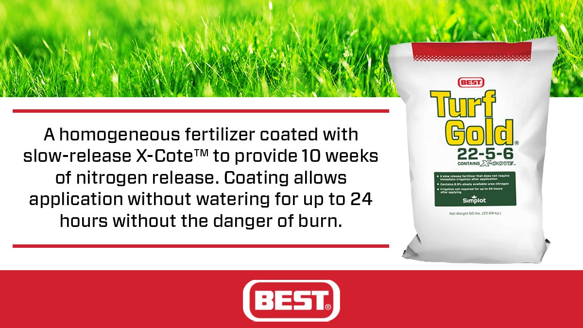 BESTFertilizers's tweet photo. Have you added BEST's high-quality, Turf Gold fertilizer to your arsenal yet?
Check the label here:
https://t.co/vZUaJiDLtz
#landscapemanagement #turfgrassmaintenance #turflife https://t.co/FEw5rIcMCa
