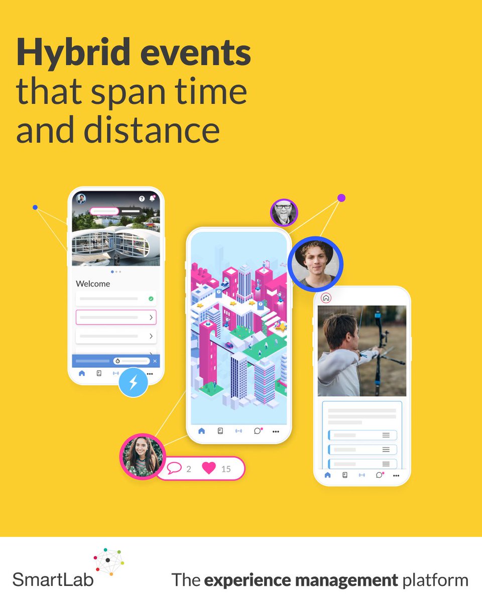 Bring participants together from around the world. SmartLab has everything you need to host powerful hybrid events. Request a demo.

smartlabservices.com/smartlab-360