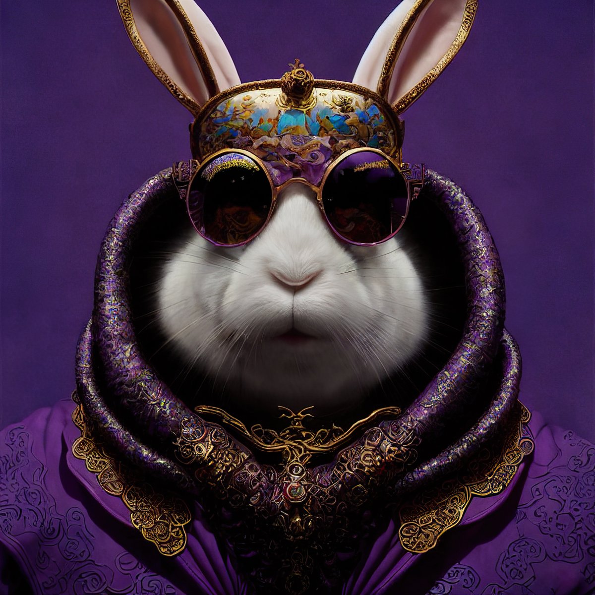 GM Community 
Did you know the color purple is associated with royalty and luxury?

Made with #stablediffusion 
----
#AI #AIart #aiartist #dalle2 #midjourney #NFTCommunity #nft #nfts #aiartsociety #aiartwork #nftcollection #aiartcommunity?