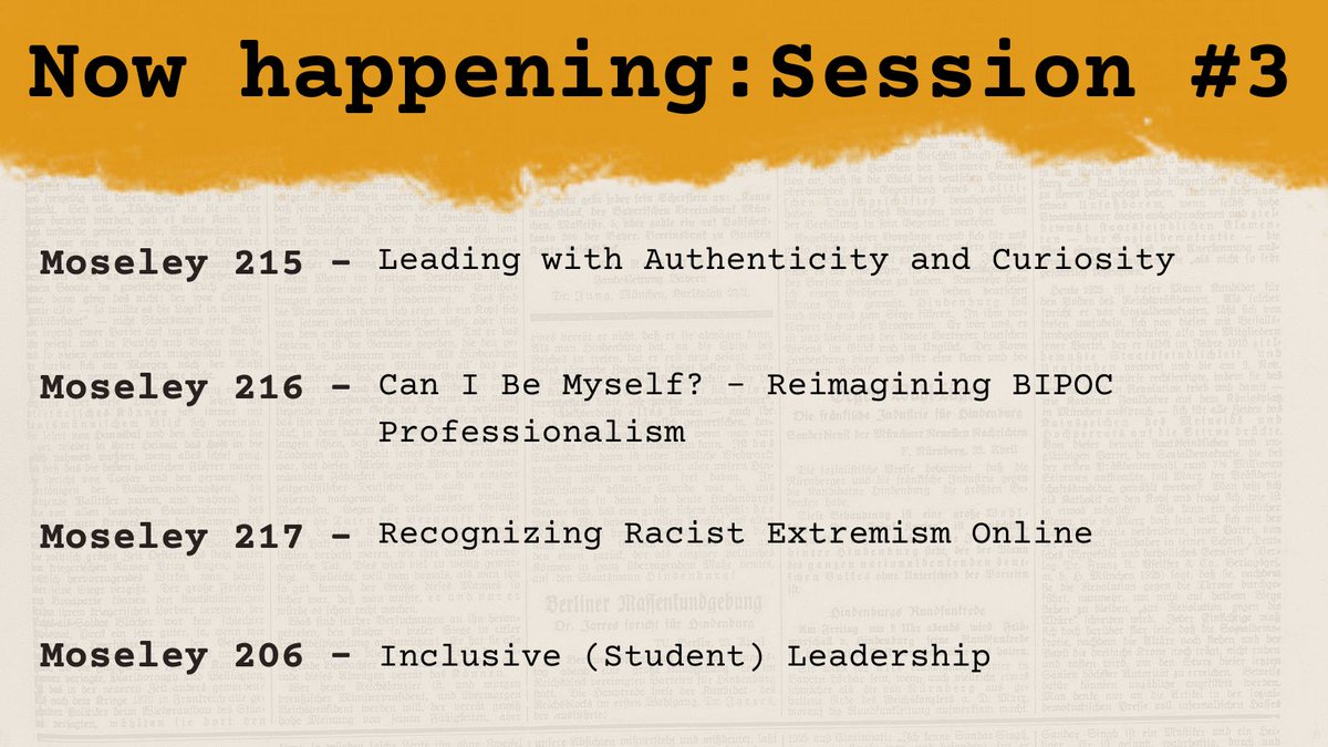 Session #3 is starting! Here are your options!
#ElonIntersect22 #ElonPeriod