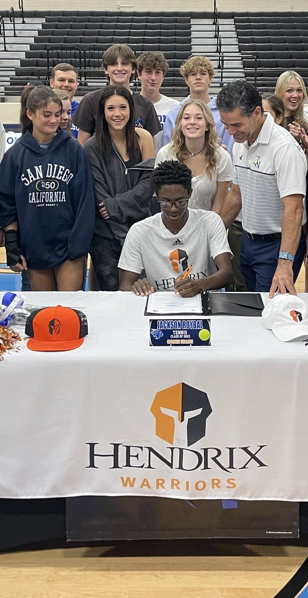 Congratulations Jackson on signing with <a href="/Hendrix_Tennis/">Hendrix Tennis</a>