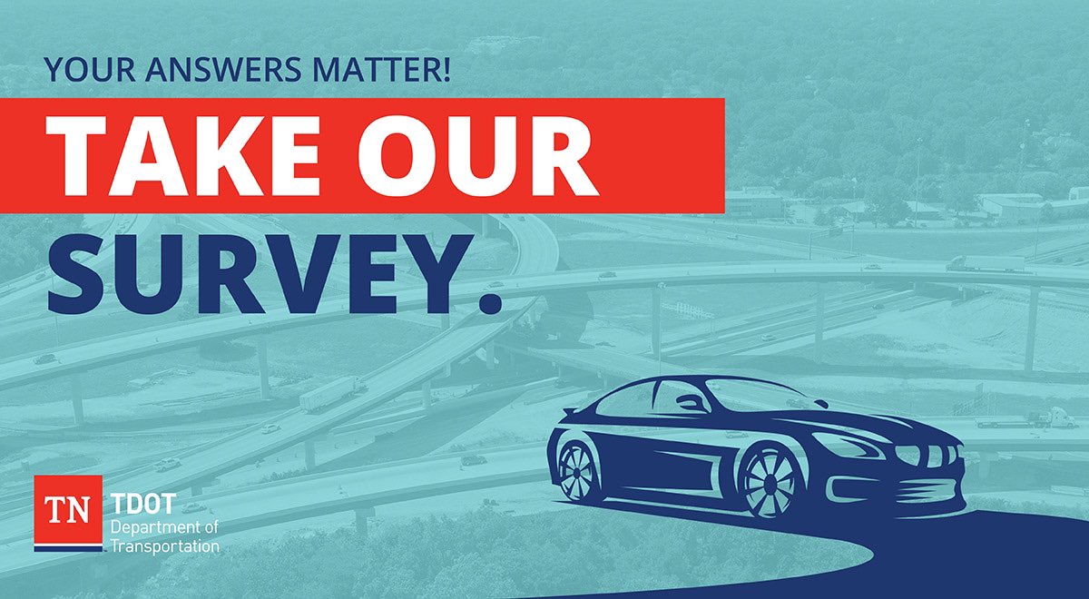 Your feedback matters! As Tennessee continues to prosper, <a href="/myTDOT/">myTDOT</a> wants to hear your thoughts on our current transportation infrastructure. Take our survey today! 👉 tn.gov/tdot/survey/